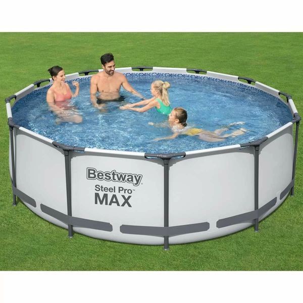 Каркасный бассейн Bestway 56418 (366х100 см) с картриджным фильтром и лестницей 16581 фото