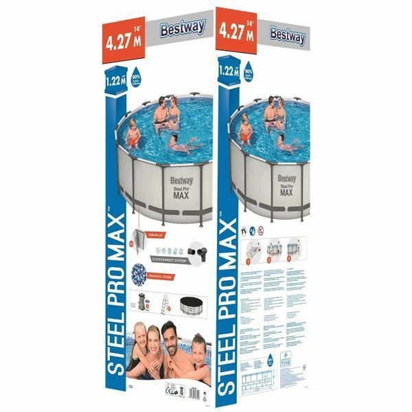 Каркасний басейн Bestway 5612X (427х122 см) з картриджним фільтром, тентом і драбиною 6979 фото