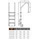 Сходи SLF315-S -STANDARD 3 ст фланець, без антиковзких накладок 25997 фото 2