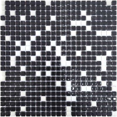 Мозаика стеклянная Aquaviva Black/White 26217 фото