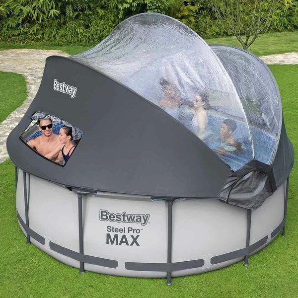 Каркасный бассейн Bestway 5619N (366х100 см) с картриджным фильтром, лестницей и складным куполом 31245 фото