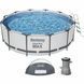 Каркасный бассейн Bestway 5619N (366х100 см) с картриджным фильтром, лестницей и складным куполом 31245 фото 1