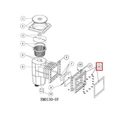 Фланец скиммера Emaux EM0130 20499 фото