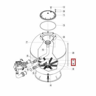 Колектор з коліном Hayward S360SLE (RRFI0016.04R\RFD0310.72R) 21124 фото