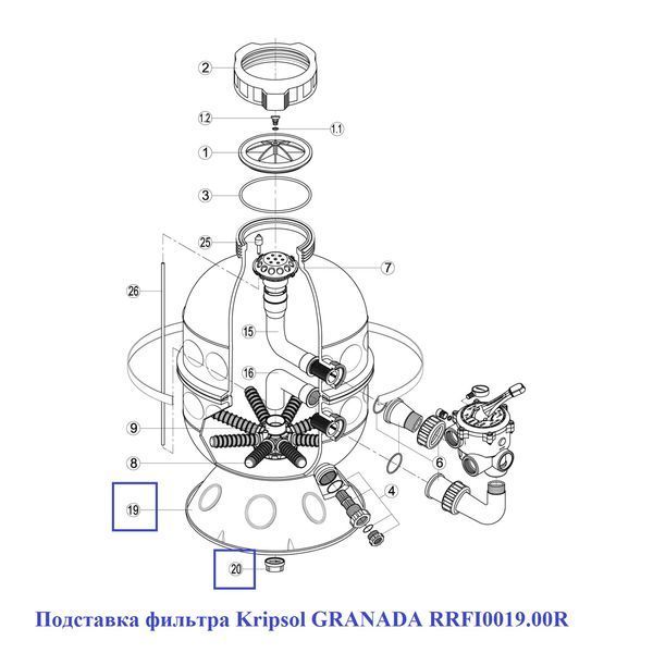 Подставка для фильтра Kripsol GRANADA RRFI0019.00R 18644 фото