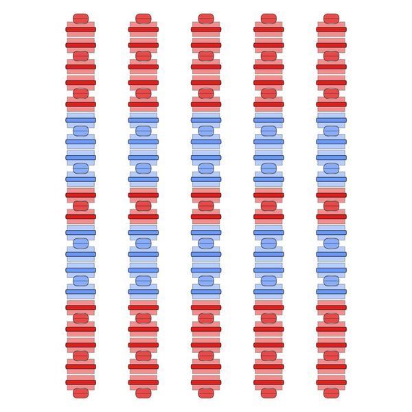 Розділювач доріжки Hayward Big Red/Blue, AISI 316, 50 м 29285 фото