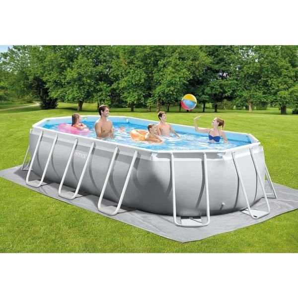 Каркасний басейн Intex 26796 OVAL (503х274х122 см) з картриджним фільтром, драбиною та тентом 31418 фото