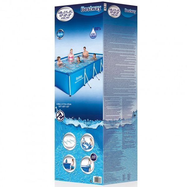 Каркасный бассейн Bestway 56405 (400х211х81 см) 16487 фото