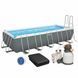Каркасный бассейн Bestway 5612B (640х274х132 см) с песочным фильтром, лестницей и тентом 25301 фото 1