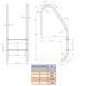 Лестница Kripsol Standard IP 4.D (4 ступ.) 23113 фото 2