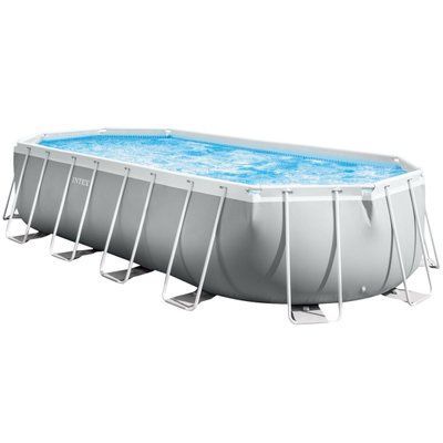 Каркасный бассейн Intex 26798 OVAL (610х305х122 см) с картриджным фильтром, лестницей и тентом 31419 фото