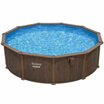 Сборный бассейн Bestway Hydrium 561CU (460х120 см) с песочным фильтром, лестницей и тентом 31240 фото
