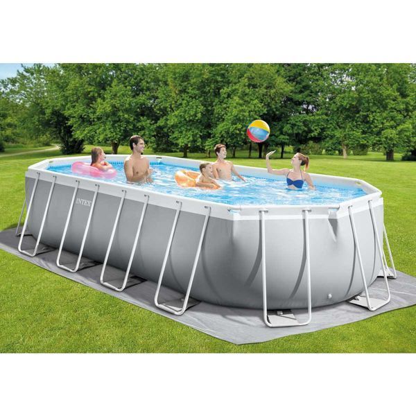 Каркасный бассейн Intex 26798 OVAL (610х305х122 см) с картриджным фильтром, лестницей и тентом 31419 фото