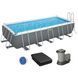 Каркасный бассейн Bestway 5611Z (640х274х132 см) с картриджным фильтром, лестницей и тентом 25300 фото 1