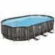 Каркасний басейн Bestway Wood Style 5611R (610х366х122 см) з картриджним фільтром, драбиною та тентом 25298 фото 2