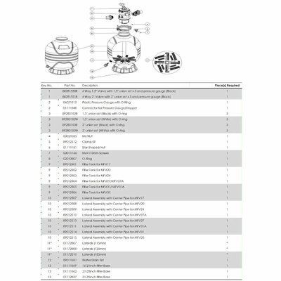Дюзова коробка в комплекті з трубою для Emaux MFV17 89012507 28738 фото