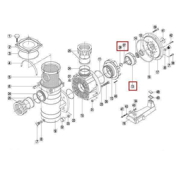 Крильчатка насоса KTB 10 HP Kripsol 20353 фото