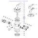 Клапан поворотный Emaux крана MPV-03 1.5" Valve Rotor 1021001 3235 фото 2