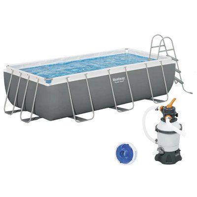 Каркасный бассейн Bestway 56442 (404х201х100 см) с песочным фильтром и лестницей 16584 фото