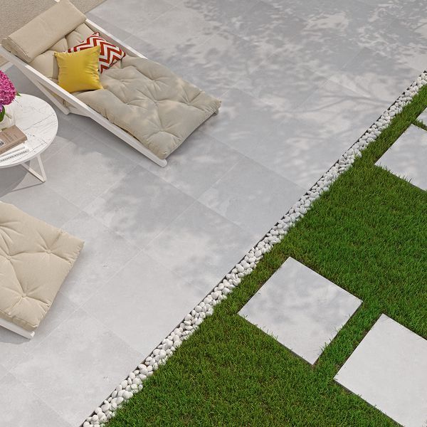 Плитка терасна Aquaviva Granito Light Gray, 595x595x20 мм 24675 фото