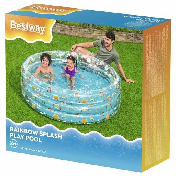 Детский надувной бассейн Bestway 51048 (170x53 см) Радуга 34024 фото
