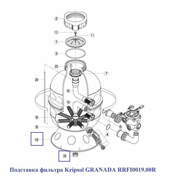 Підставка для фільтра Kripsol GRANADA RRFI0019.00R 18644 фото