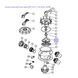 Клапан поворотный Emaux крана MPV-04 2.0" Valve Rotor 1021002 3236 фото 2