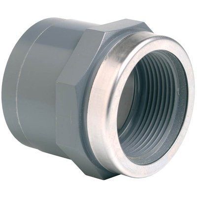 Муфта ПВХ Effast RGRMAR050F переходная, c металлическим кольцом d50x1-1/2" 19188 фото