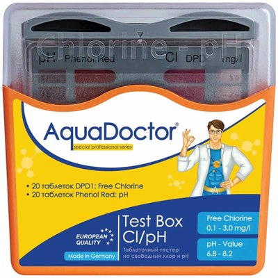 Таблеточный тестер AquaDoctor Cl и pH 23544 фото