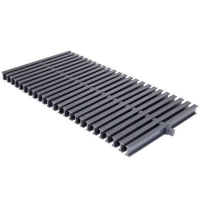 Переливная решетка Aquaviva KTG-25 Classic с центральным соединением, 245x25 мм (серая) 26430 фото