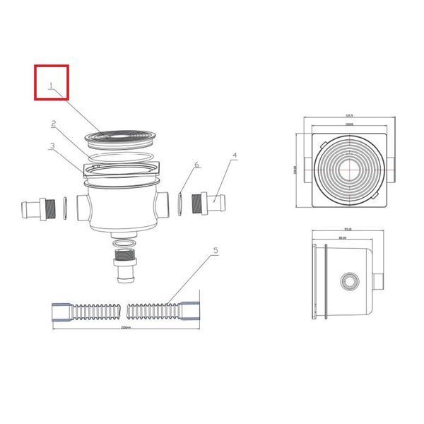 Кришка дозової коробки Emaux EM2823 (1014086/01051145) 20494 фото