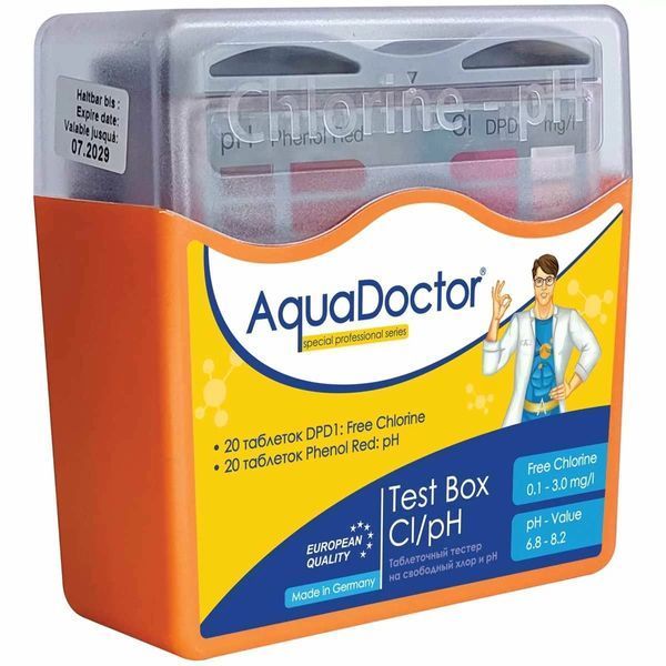 Таблеточный тестер AquaDoctor Cl и pH 23544 фото
