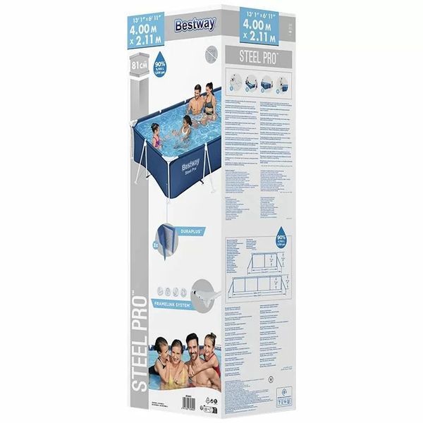 Каркасний басейн Bestway 56424 (400х211х81 см) з картриджним фільтром 16583 фото