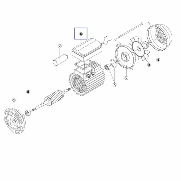 Коробка подключения Kripsol одно фаз. насоса KSE /EP/KNG/KSV-KAPV-KAV-KPRV (ASIN) (МЕС -80) (M) (RMOT0006.03R) 16441 фото