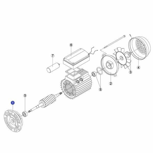 Крышка передняя эл.двиг. насоса Kripsol OK/CK/KS/EP/KAP/KA RBM1010.30R 15903 фото