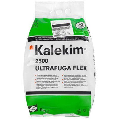 Эластичная затирка для швов с силиконом Kalekim Ultrafuga Flex 2555 (5 кг) Черный 28552 фото