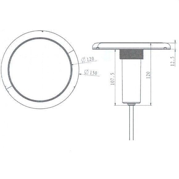 Прожектор світлодіодний Aquaviva 227C 252LED 21 Вт White 23247 фото