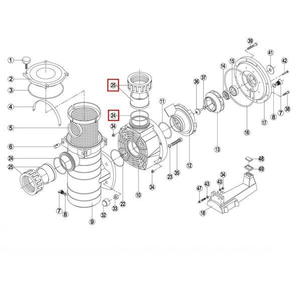 Муфта насоса Kripsol KAN - RPUM2425.02R/RBH0015.02R, 110 мм 21887 фото
