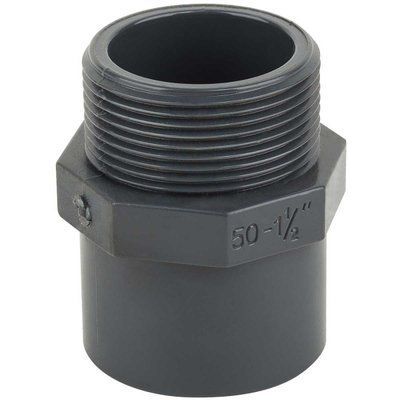 Муфта ПВХ Kripsol MR30 63.C редукционная, с наружной резьбой, d50-63х2" 728 фото