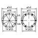 Комплект фланців Fitstar 8674250, для форсунок Combi Whirl 23439 фото 2