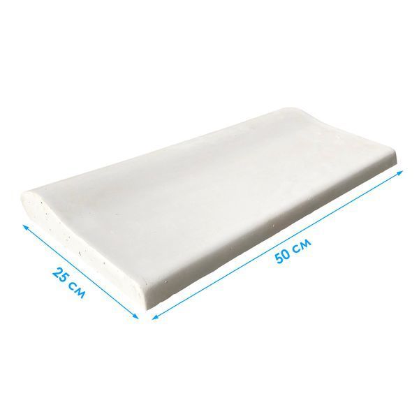 Копинговый камень Aquazone 250x500x50-25 мм, белый 17940 фото