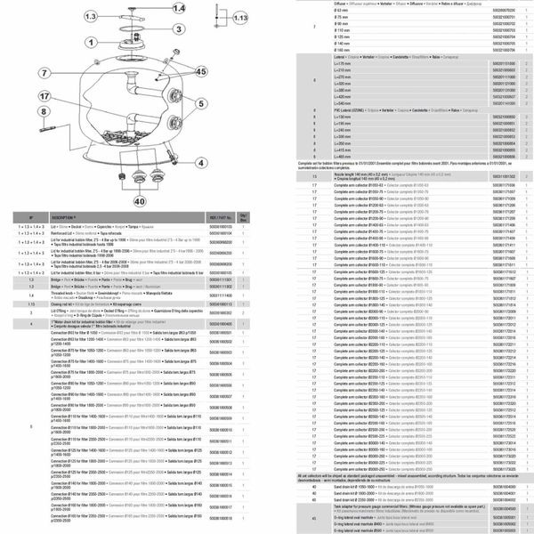 Фильтр Hayward HCFF551102WVA FA Bobbin (61 м3/ч, D1400) 30956 фото