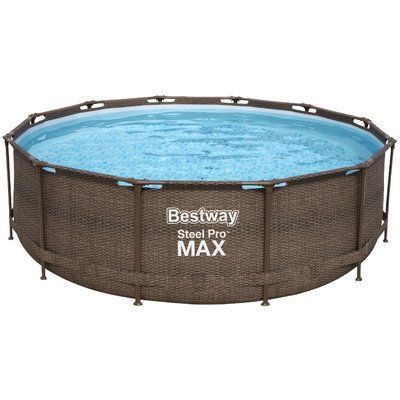 Каркасный бассейн Bestway Ротанг 56709 (366х100 см) с картриджным фильтром и лестницей 22530 фото