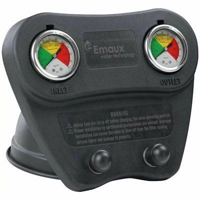 Манометр сдвоенный для фильтров Emaux L1200-1600, 60 psi (E13047) 32766 фото