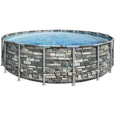 Каркасный&nbsp;бассейн&nbsp;Bestway Loft&nbsp;56886&nbsp;(549х132 см) с картриджным фильтром, лестницей и тентом 22520 фото