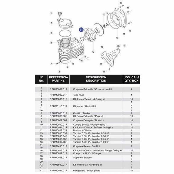 Резиновое&nbsp;кольцо&nbsp;диффузора&nbsp;OK/CK&nbsp;RBH0012.01R/RPUM0011.01R 20203 фото