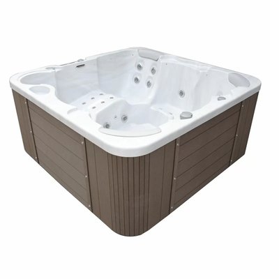 Гідромасажний басейн IQUE Corsica 2000-CFL (200х200х89 см) Brushed walnut 24734 фото