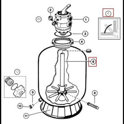 Дюзова коробка Hayward SX360DA (для S0360TE/S0360TXE) 20489 фото