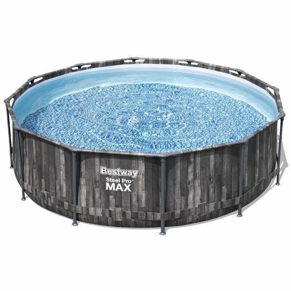 Каркасний басейн Bestway Wood Style 5614X (366х100 см) з картриджним фільтром та драбиною 25303 фото