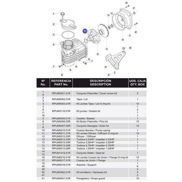 Гумове кільце&nbsp;дифузора&nbsp;OK/CK&nbsp;RBH0012.01R/RPUM0011.01R 20203 фото